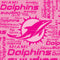 NFL Miami Dolphins - Blast Pink Backbone One for iPhone Game Controller Skin